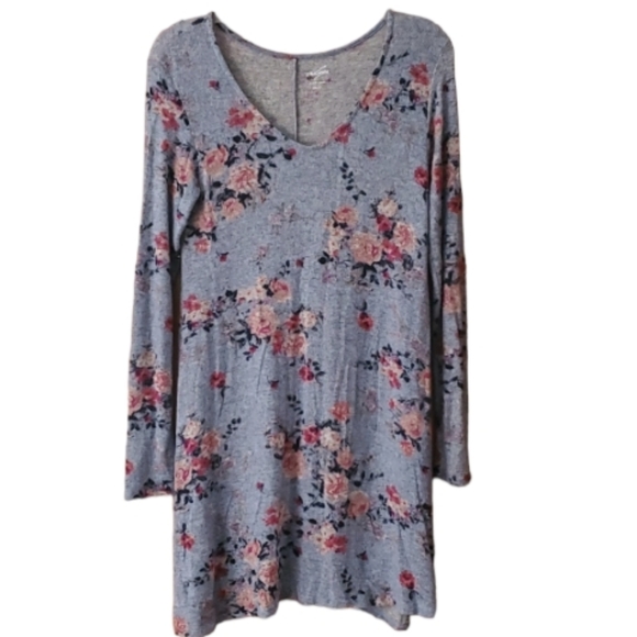 Alya‎ Lightweight Soft Floral Long Sleeve Dress in Size Small - Picture 1 of 8